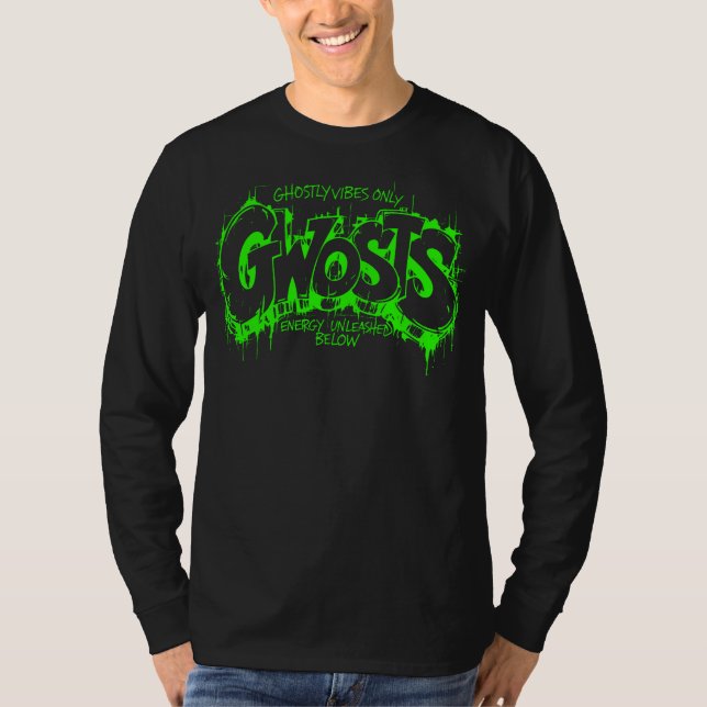 Camiseta Gwosts Graffiti Slime Long Sleeve (Frente)