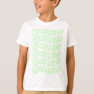 Camiseta @gyattrice Logotipo Pastel Green Kid