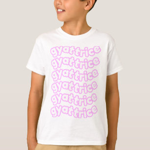 Camiseta @gyattrice Logotipo Pastel Pink Kid