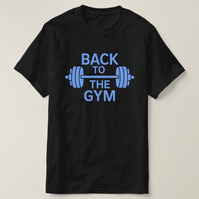 Camiseta Gym Barbell Black (Frente do Design)