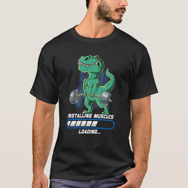 Camiseta Gym Bodybuilding Installing Músculos 1 (Frente)