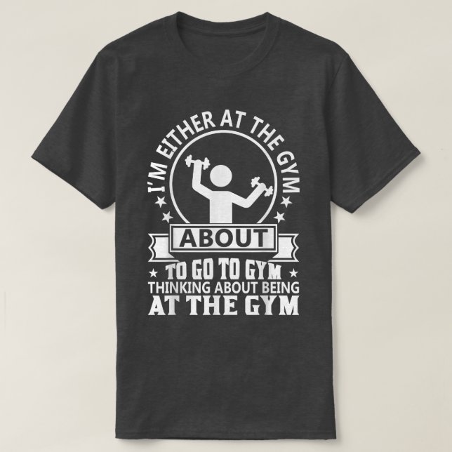 Camiseta Gym com Engraçado Dizendo Musculatura em Gym Lover (Frente do Design)