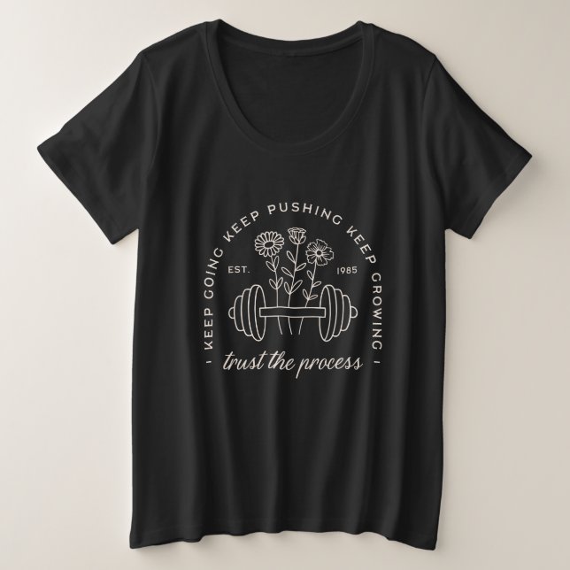 Camiseta Gym confia que o processo continua negro (Frente do Design)