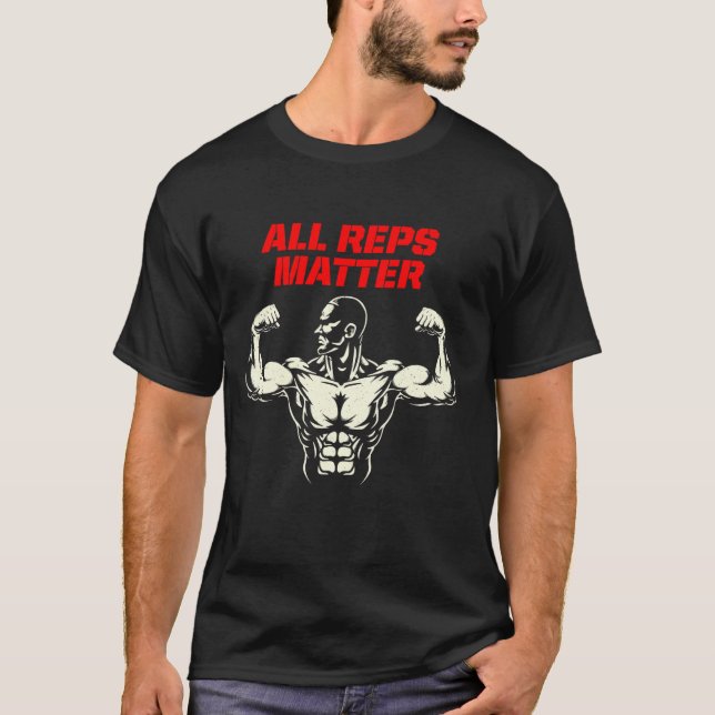 Camiseta Gym de Trabalho de Malhação de Todos os Representa (Frente)