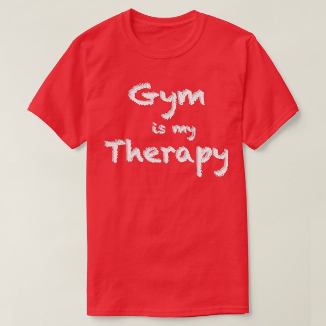 Camiseta Gym é a minha Terapia Essencial Terapia (Frente do Design)