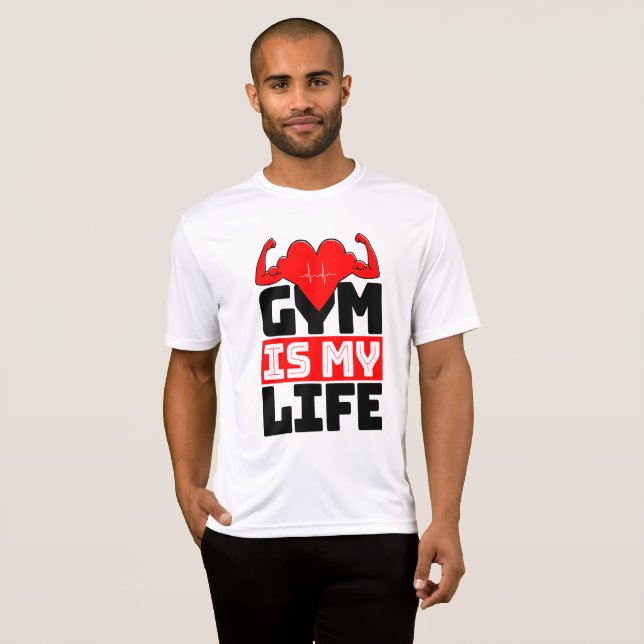 Camiseta Gym É Minha Vida (Frente Completa)