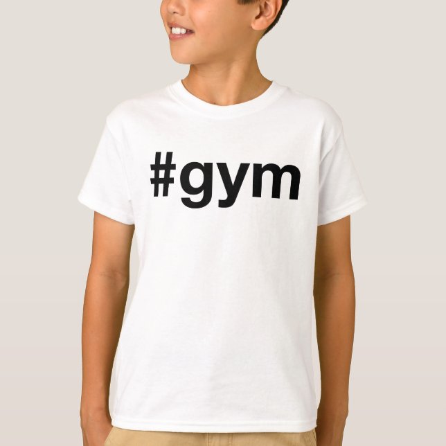 Camiseta GYM Hashtag (Frente)