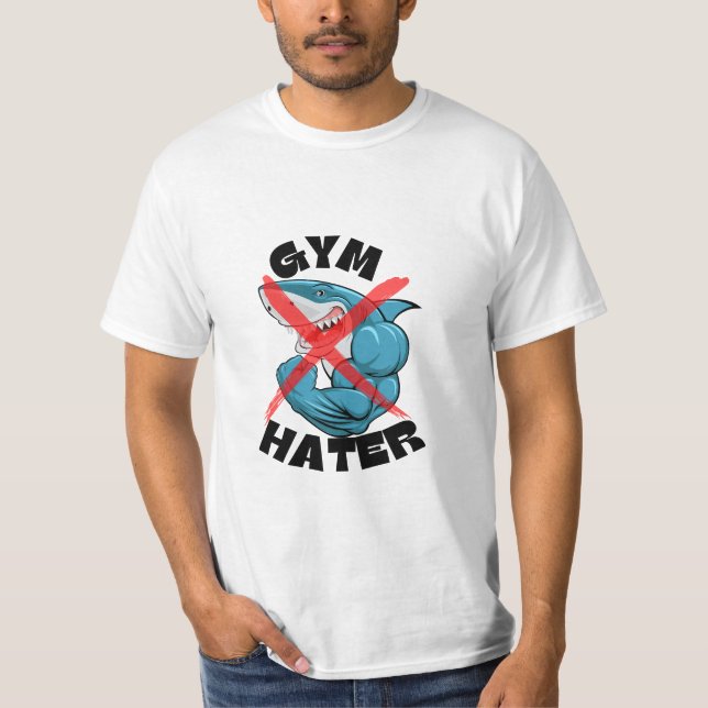 Camiseta Gym Hater Engraçado Citação Tee (Frente)