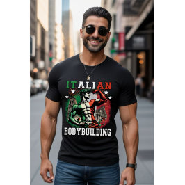 Camiseta Gym italiano da construção de edifícios