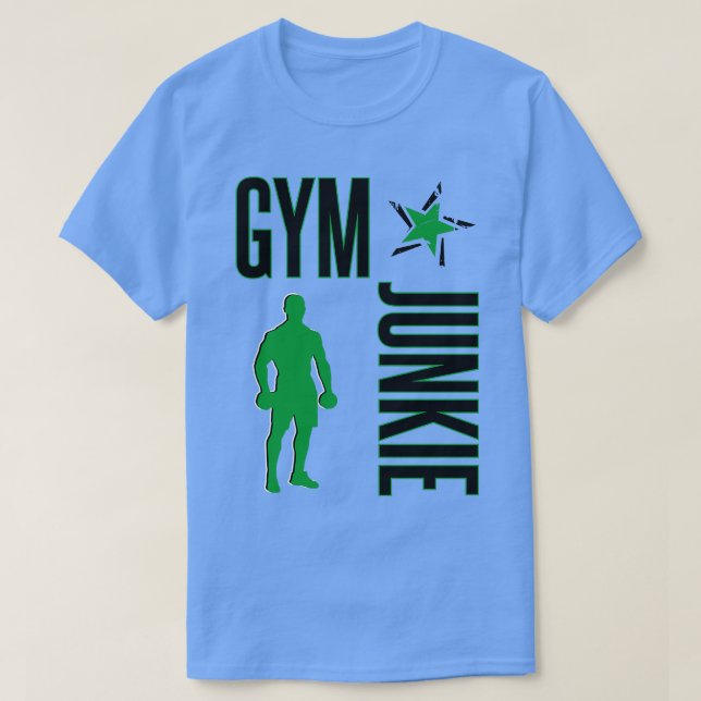 Camiseta Gym junkie (Frente do Design)