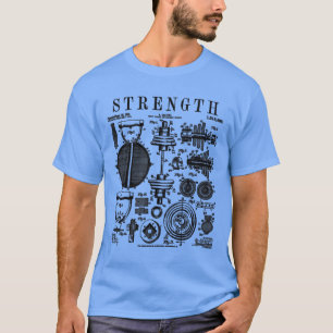 Camiseta Gym Malhação Workout Dumbbell Kettlebell Vintage P