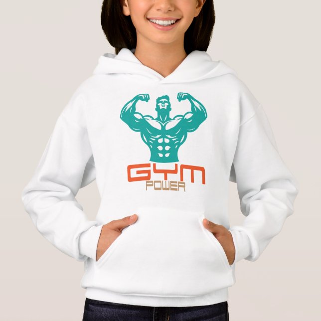 Camiseta Gym Power Motivation Fitness Strength Workout (Frente)