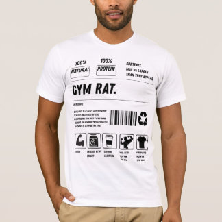 Camiseta Gym Rat Formula: Handle With Gains