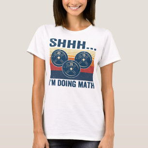 Camiseta Gym Shhh... Estou fazendo malhação 65 com graça ma