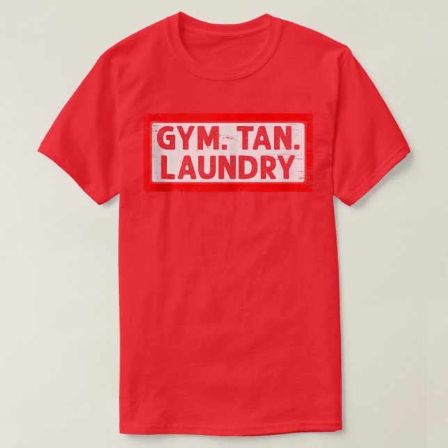 Camiseta Gym Tan Laundry Malhação Eercise Workout Gym Freak (Frente do Design)