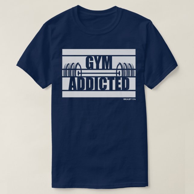 Camiseta Gym Viciou Besta Na Motivação Gym Sayings Fitne (Frente do Design)