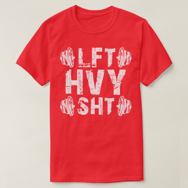 Camiseta Gym Workout LFT HVY SHT w (Frente do Design)