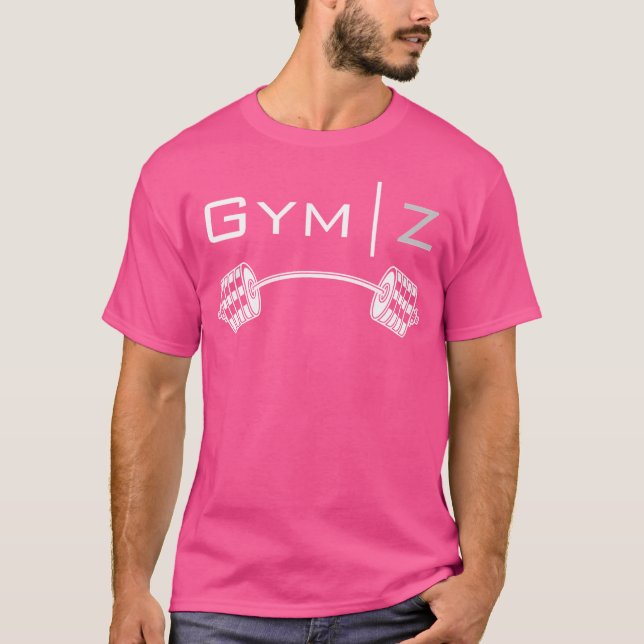 Camiseta Gym Z Gen Z Engraçado Barbell Workout Day Gym Vici (Frente)