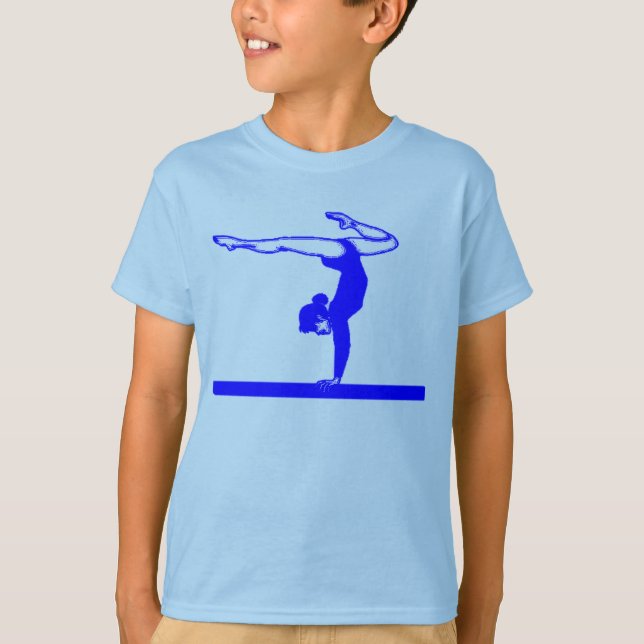 Camiseta Gymnast (azul) (Frente)