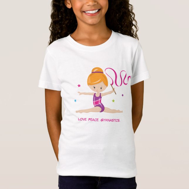 Camiseta Gymnast - Cabelo Vermelho (Frente)