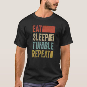 Camiseta Gymnast Come Sleep Tumble Repete Dançarino de giná