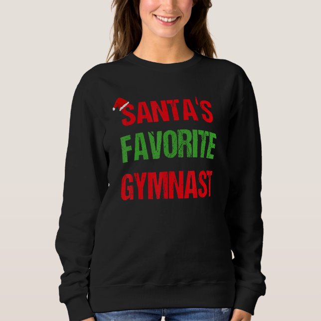 Camiseta Gymnast Funny Pajama Natal (Frente)