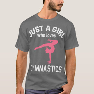 Camiseta Gymnast Gymnast Dona Mulheres Dizendo Meninas