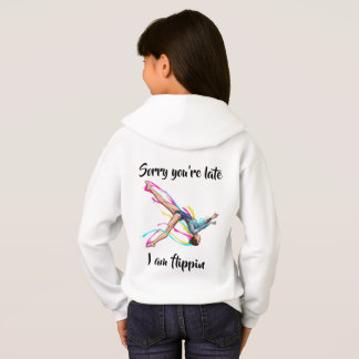Camiseta Gymnast Hoodie – “Sorry You’re Late I’m Flippin"