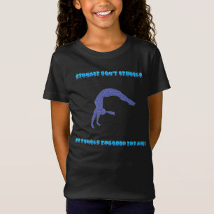 Camiseta  Gymnast não tropeça, nós tropeçamos no ar!
