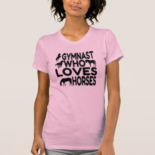 Camiseta Gymnast Que Adora Cavalos