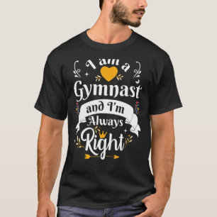 Camiseta Gymnast Sempre Direto Para Mulheres Adolescentes G