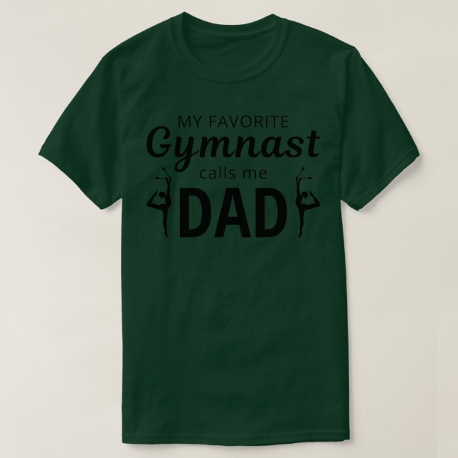 Camiseta Gymnast Tumbling Acrobatics Pai Padre (Frente do Design)