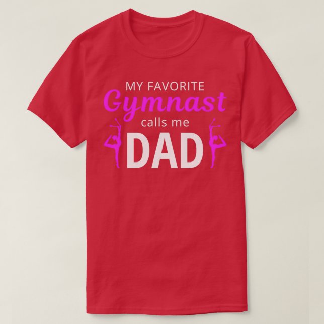 Camiseta Gymnast Tumbling Acrobatics Pai Padre (Frente do Design)
