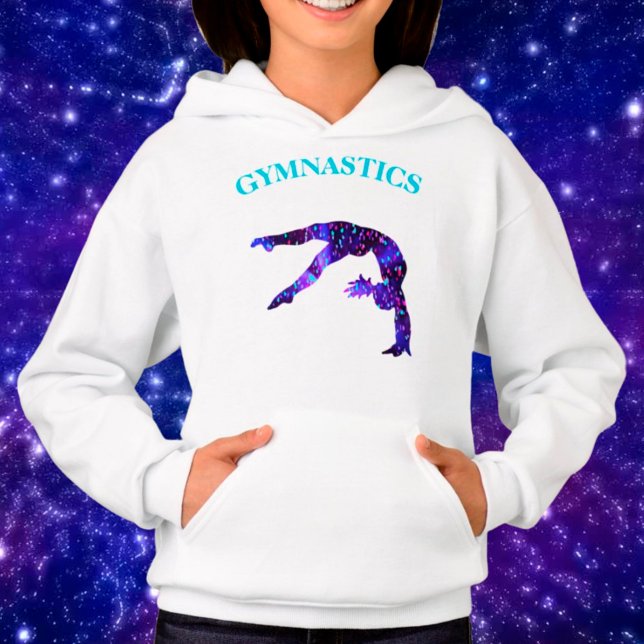 Camiseta Gymnastics Back Handspring Hoodie com nome do giná (Criador carregado)