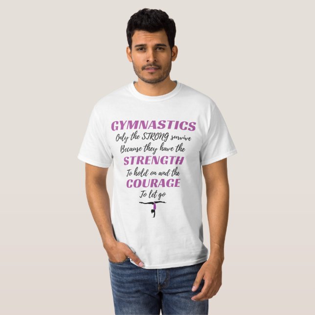 Camiseta Gymnastics Presente O Forte Presente De Gymnast So (Frente Completa)