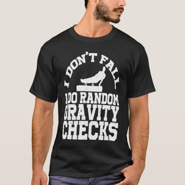 Camiseta Gymnastics Random Gravity Checks Horse Vaulting (Frente)