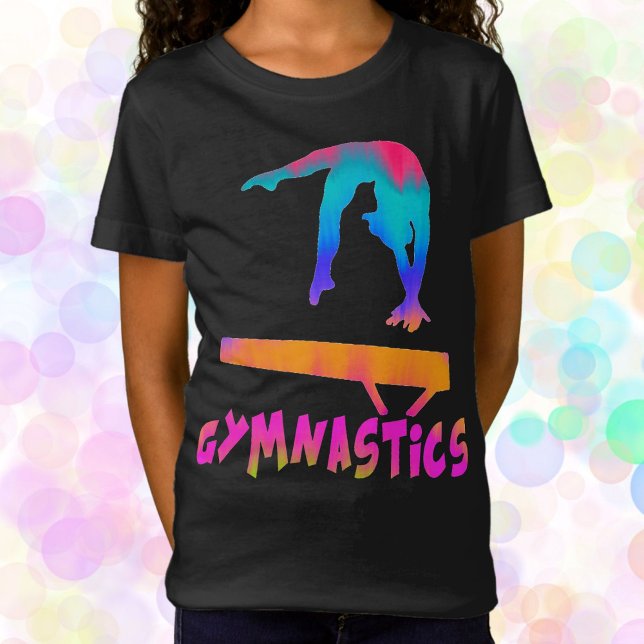 Camiseta Gymnastics Tropical Tie-Dye Balance Beam (Criador carregado)