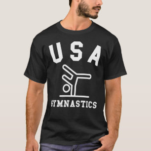 Camiseta Gymnastics USA atleta paixão Hobby Equipe esporti