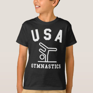 Camiseta Gymnastics USA atleta paixão Hobby Equipe esporti