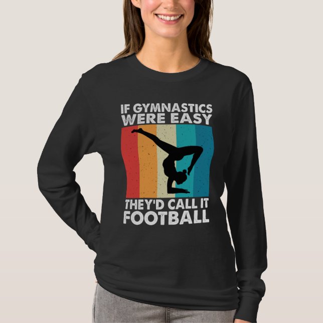 Camiseta Gymnastics Women men Girls Teens Gymnast Dance Ret (Frente)