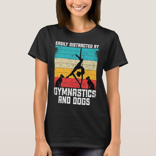 Camiseta Gymnastics Women men Girls Teens Gymnast Dance Ret (Frente)