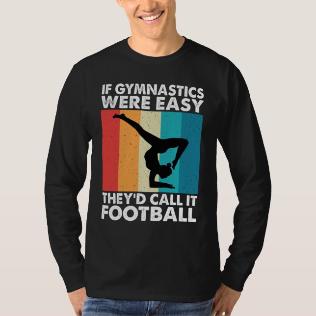 Camiseta Gymnastics Women men Girls Teens Gymnast Dance Ret (Frente)