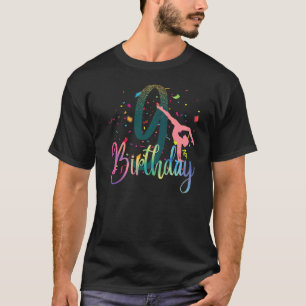 Camiseta Gymnasts Pequena Nove Festa de aniversário Salto d