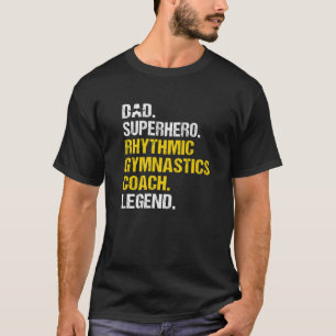 Camiseta Gymnética Rítmica, Super Herói do Pai, Treinador E