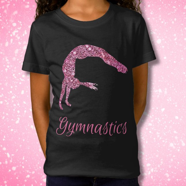 Camiseta Gymnética Shimmer Rosa e Sparkle (Criador carregado)