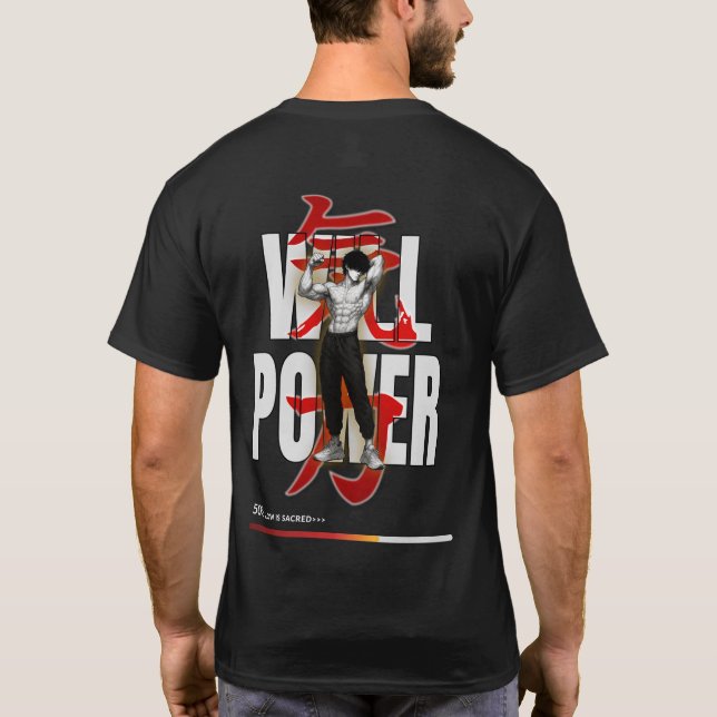 CAMISETA GYMWEAR "WILLPOWER" (Verso)