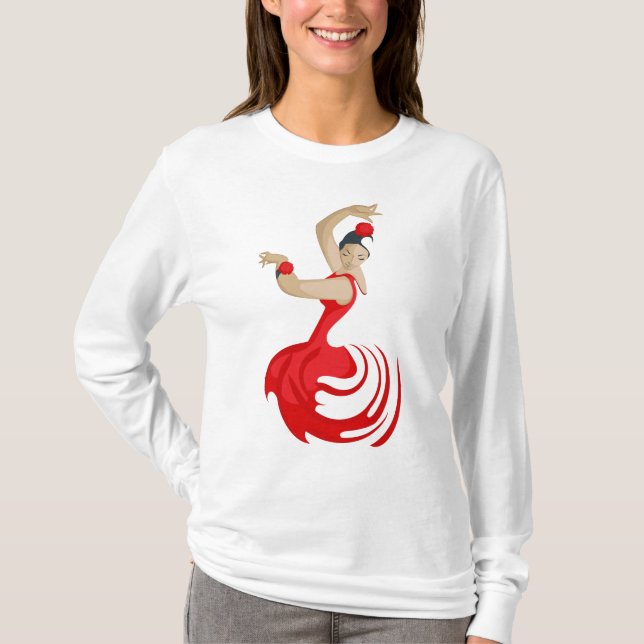 Camiseta Gypsy Flamenco Dancer (Frente)
