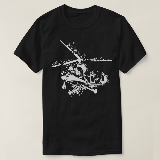 Camiseta Gyrocopter Design 2 (Frente do Design)
