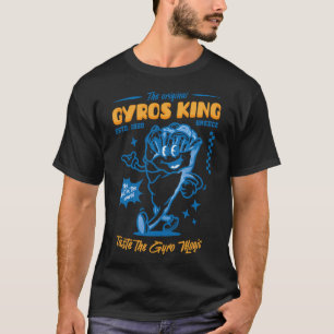 Camiseta Gyros Gregos Retro Mascot Tshirt