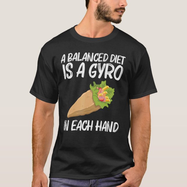 Camiseta Gyros Para Mulheres Gyro Carne Pita Doner Kebab Fo (Frente)